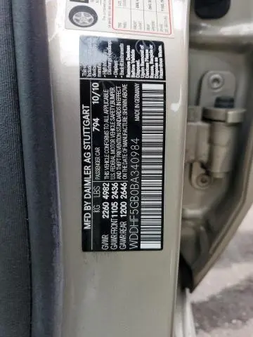 2011 MERCEDES-BENZ E 350  