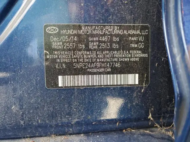 2015 HYUNDAI SONATA SE  