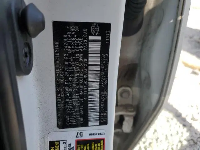 2021 TOYOTA CAMRY SE  