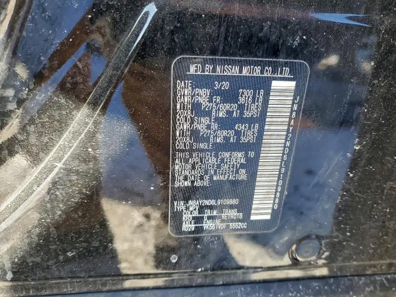 2020 NISSAN ARMADA SV  