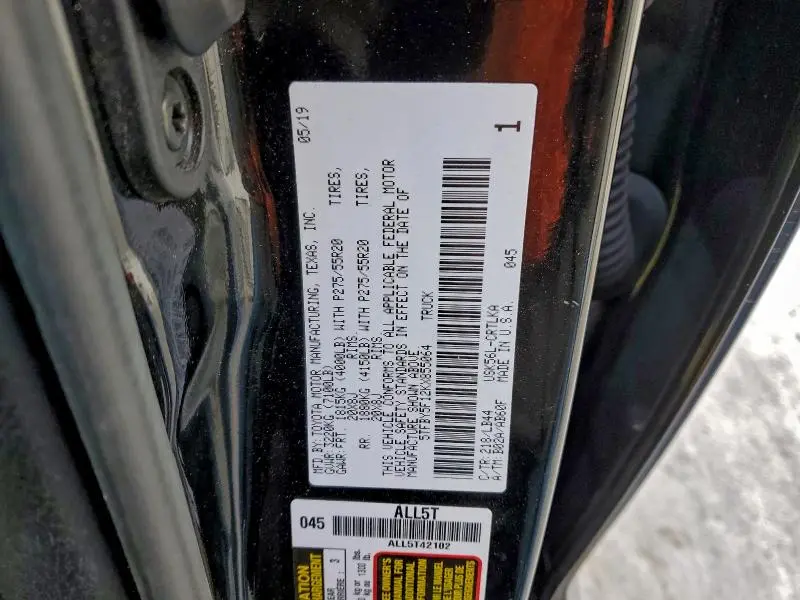 2019 TOYOTA TUNDRA DOUBLE CAB LIMITED  