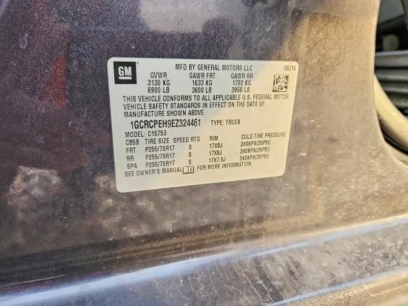 2014 CHEVROLET SILVERADO C1500  