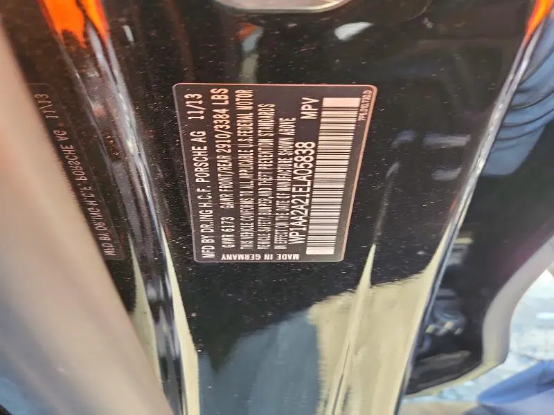 2014 PORSCHE CAYENNE   