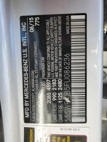 2015 MERCEDES-BENZ C 300  