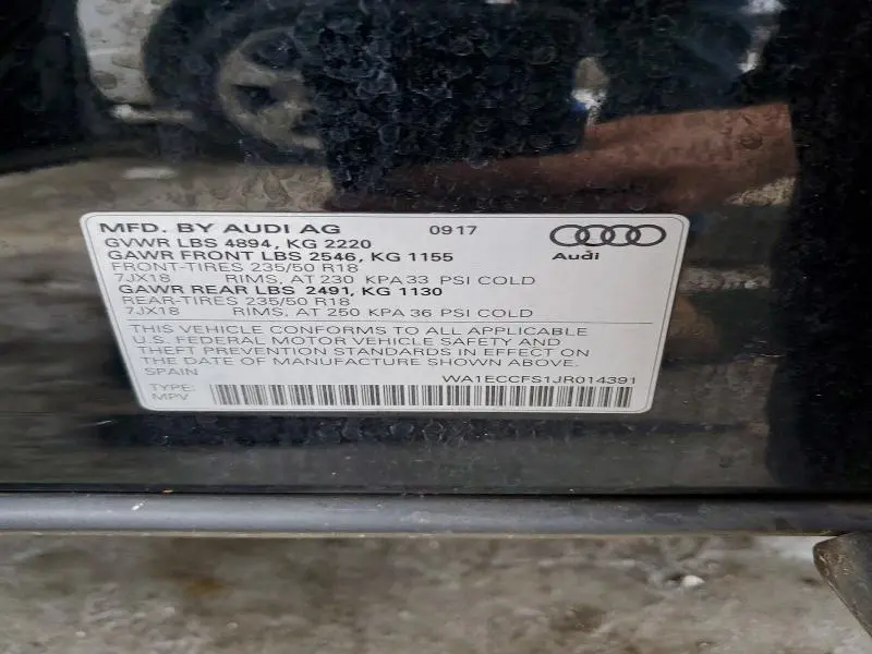 2018 AUDI Q3 PREMIUM  
