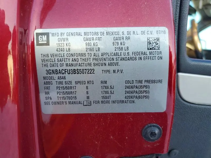 2011 CHEVROLET HHR LT  