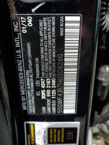 2017 MERCEDES-BENZ C 300  
