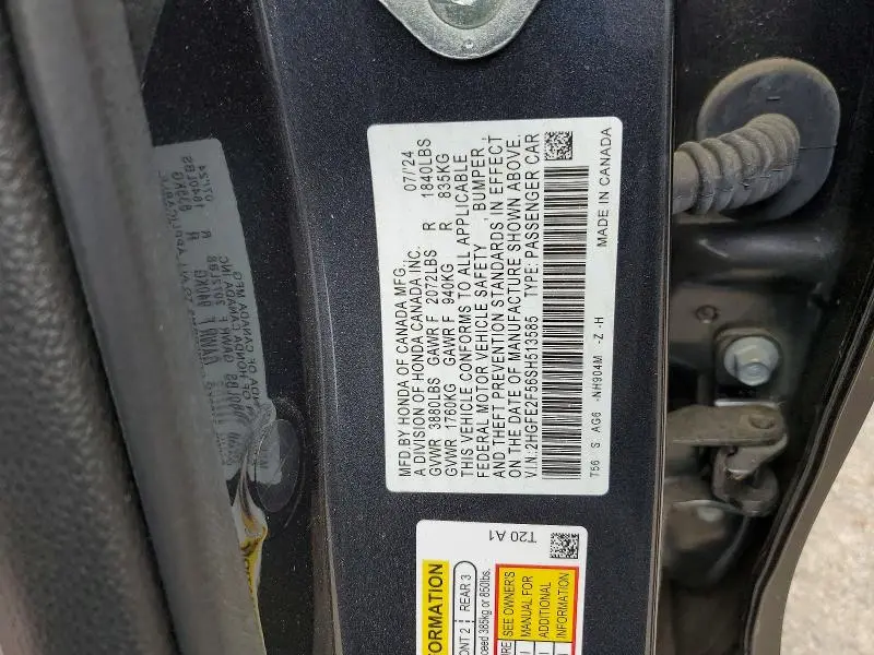 2025 HONDA CIVIC SPORT  
