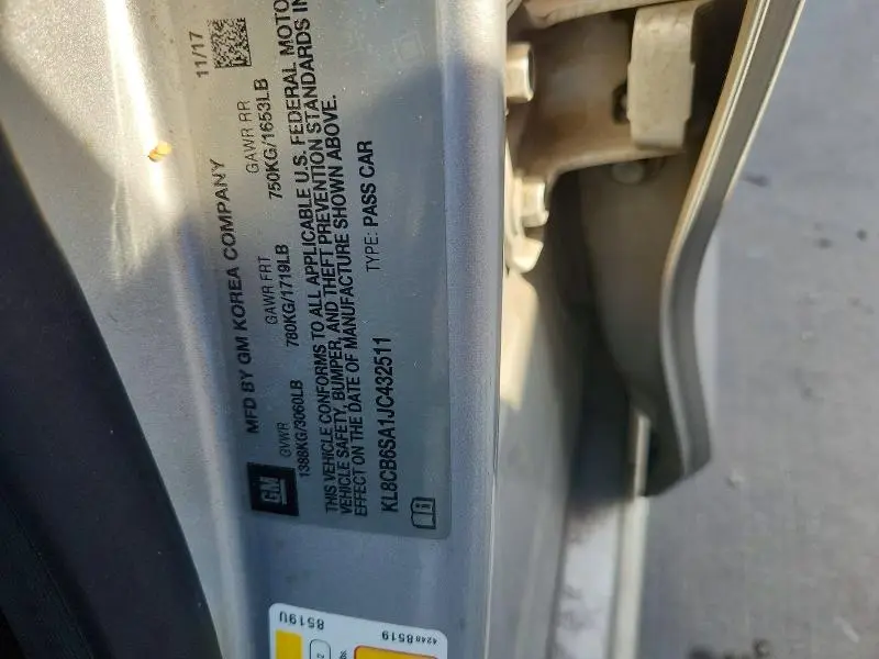 2018 CHEVROLET SPARK LS  