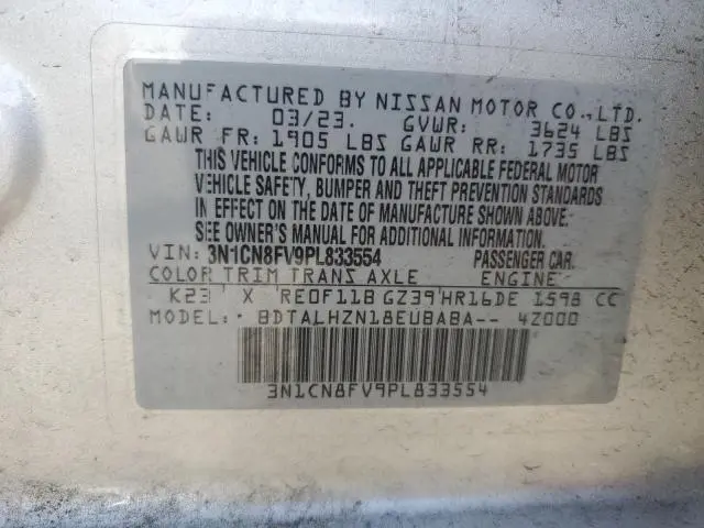 2023 NISSAN VERSA SR  