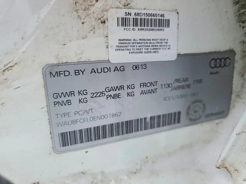 2014 AUDI A4 PREMIUM  