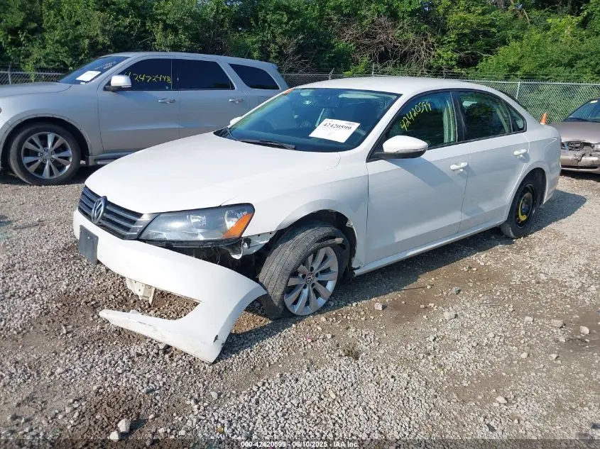2012 VOLKSWAGEN PASSAT 2.5L S