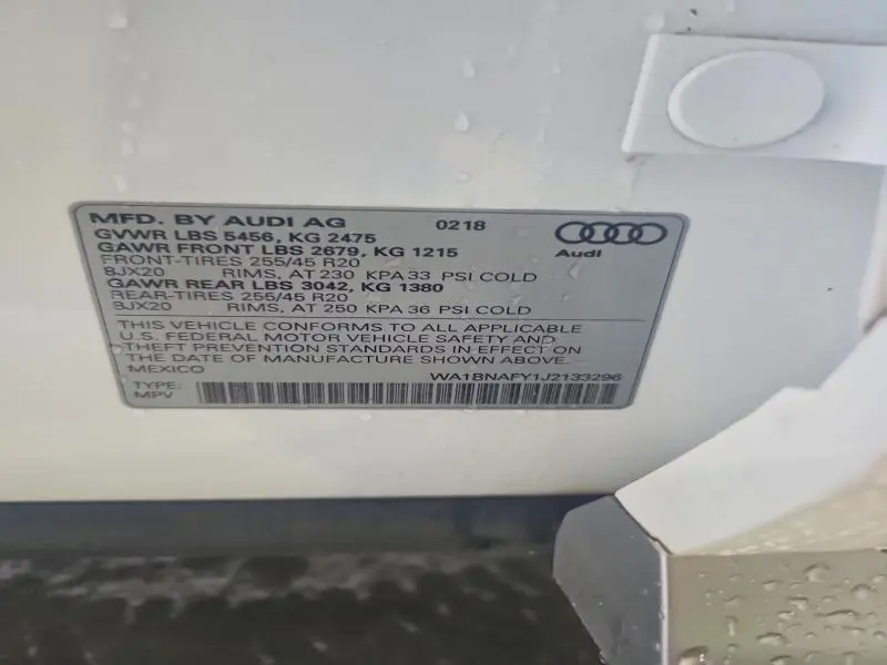 2018 AUDI Q5 PREMIUM PLUS  