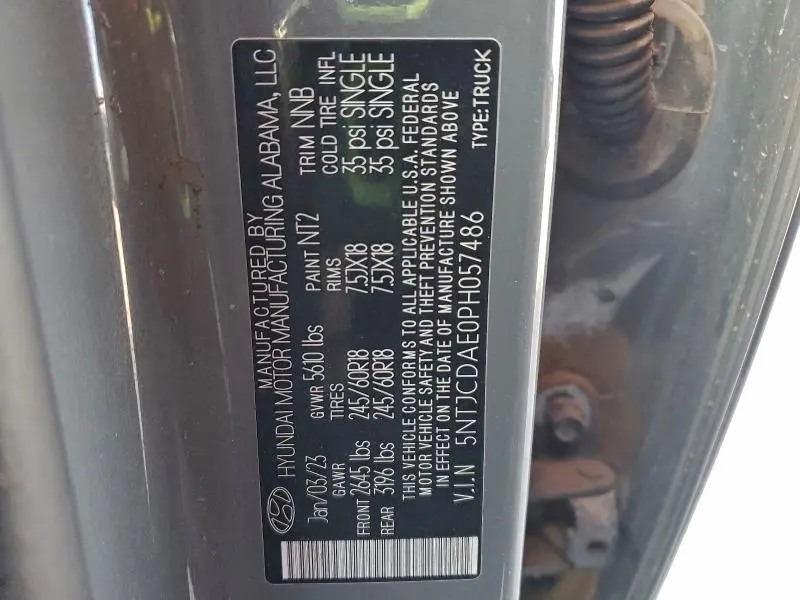 2023 HYUNDAI SANTA CRUZ SEL  