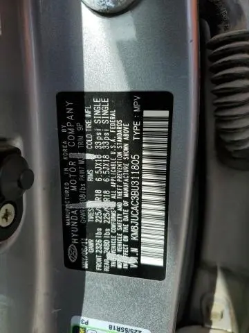 2011 HYUNDAI TUCSON GLS  