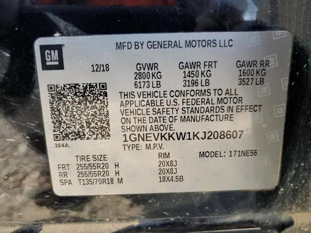 2019 CHEVROLET TRAVERSE PREMIER  