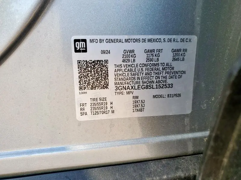 2025 CHEVROLET EQUINOX RS  