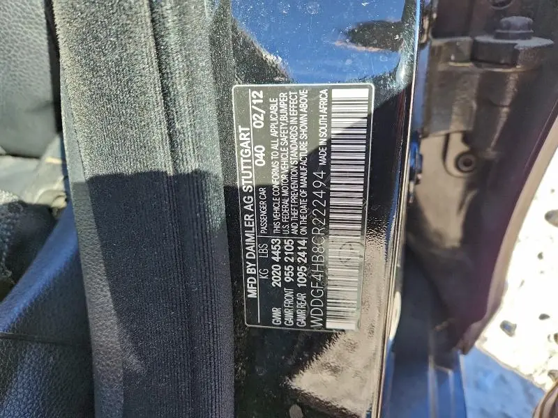 2012 MERCEDES-BENZ C 250  