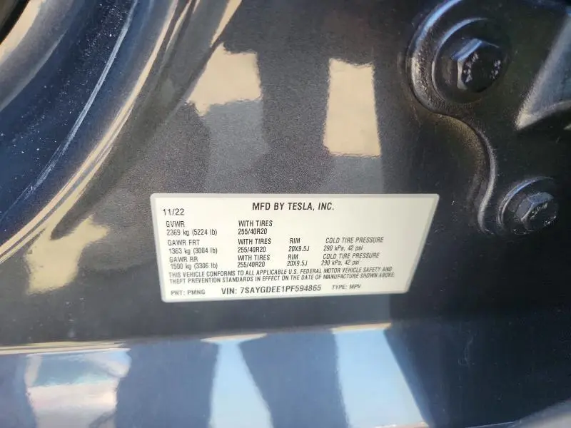 2023 TESLA MODEL Y   
