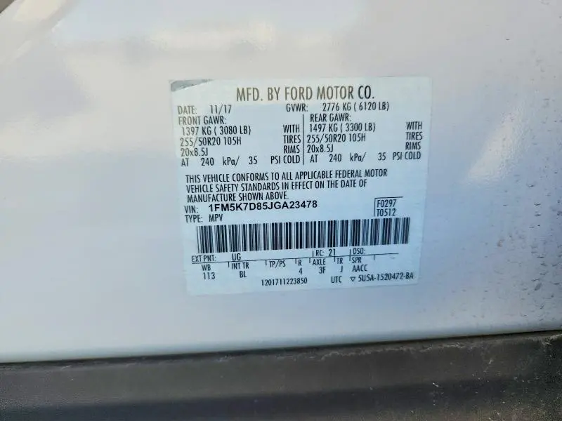 2018 FORD EXPLORER XLT  