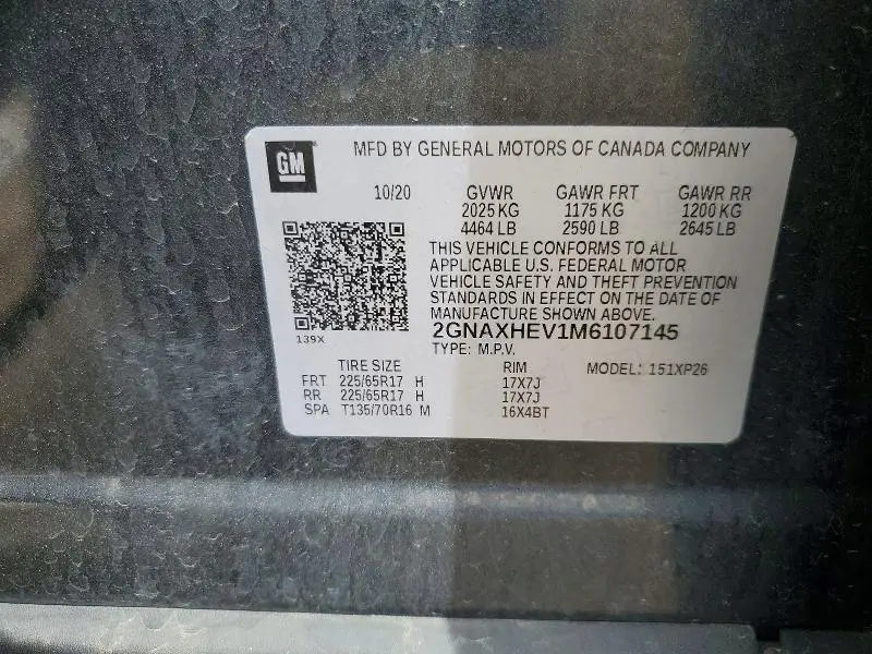 2021 CHEVROLET EQUINOX LS  