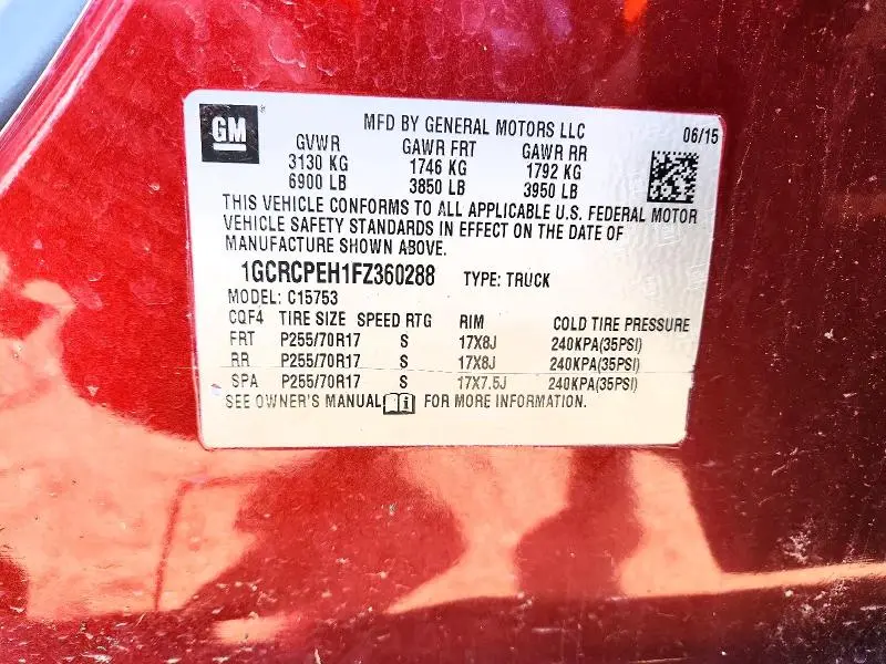 2015 CHEVROLET SILVERADO C1500  