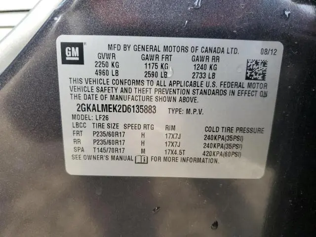 2013 GMC TERRAIN SLE  