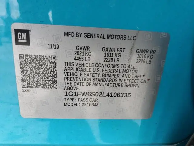 2020 CHEVROLET BOLT EV LT  