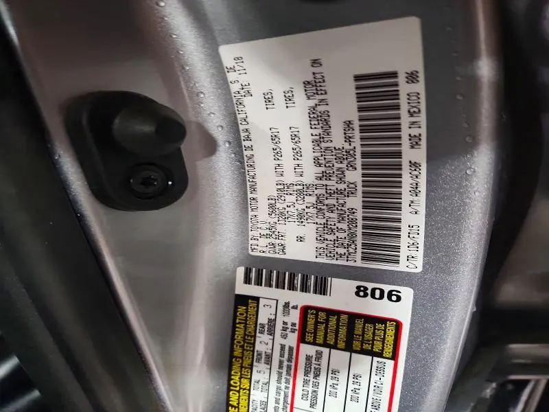 2019 TOYOTA TACOMA DOUBLE CAB  