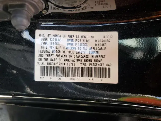 2013 HONDA ACCORD SPORT  