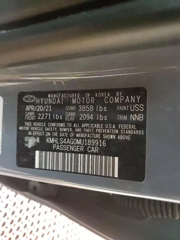 2021 HYUNDAI ELANTRA SEL  