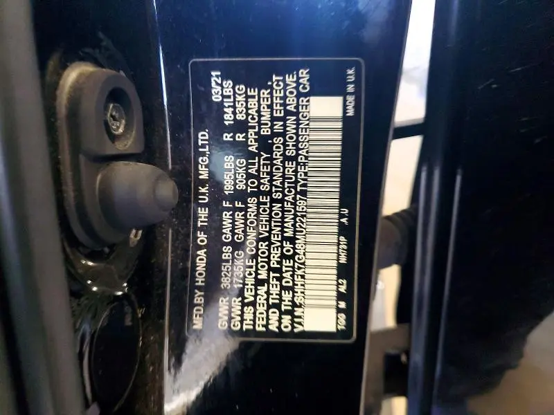 2021 HONDA CIVIC SPORT  