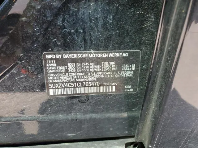 2012 BMW X5 XDRIVE35I  