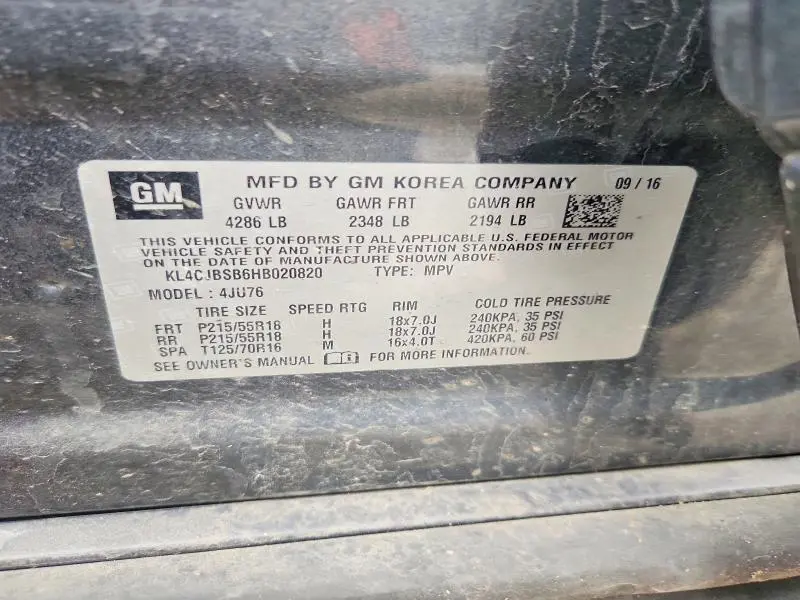 2017 BUICK ENCORE PREFERRED II  