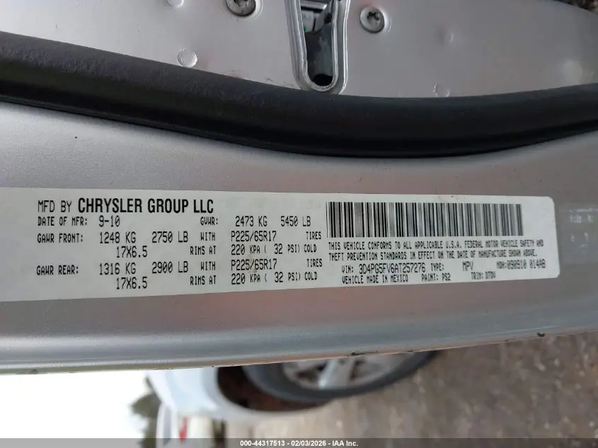 2010 DODGE JOURNEY SXT