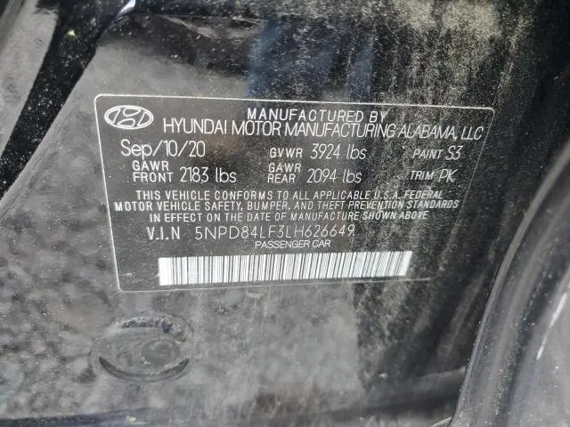 2020 HYUNDAI ELANTRA SEL