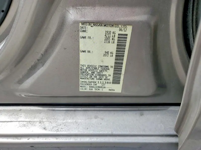 2013 NISSAN ALTIMA 2.5  