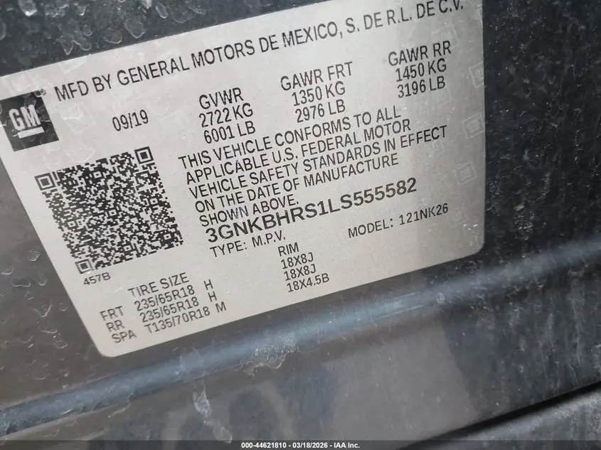 2020 CHEVROLET BLAZER AWD 2LT