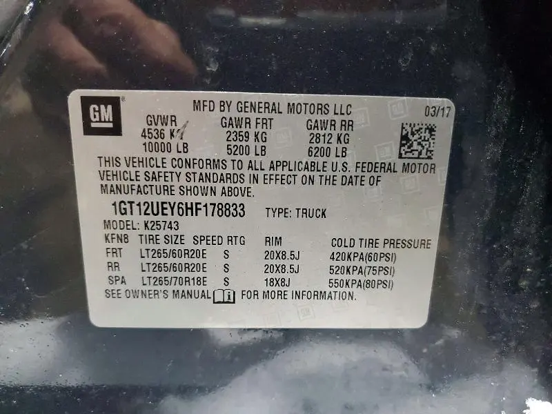 2017 GMC SIERRA K2500 DENALI  