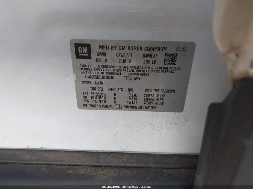 2020 BUICK ENCORE FWD ESSENCE