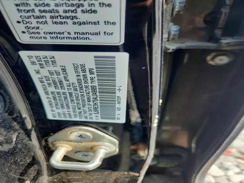 2010 HONDA CR-V EXL  
