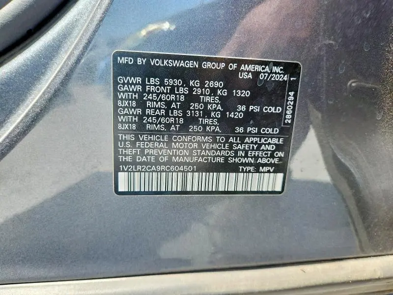 2024 VOLKSWAGEN ATLAS SE  