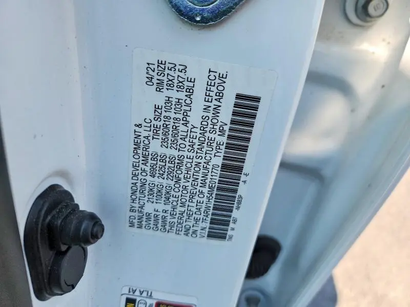 2021 HONDA CR-V EX  