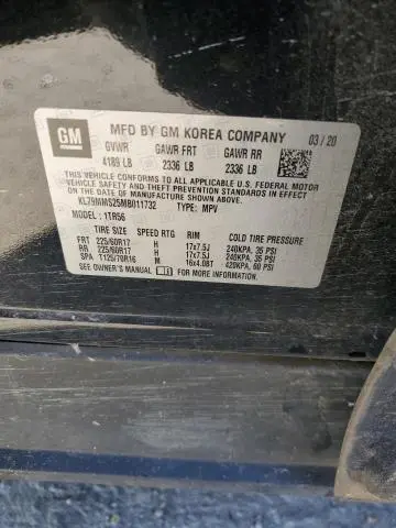 2021 CHEVROLET TRAILBLAZER LS  