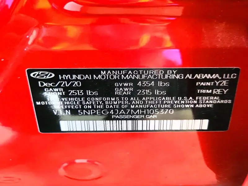 2021 HYUNDAI SONATA SE  