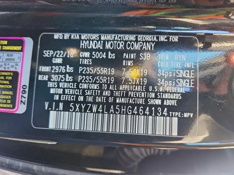 2017 HYUNDAI SANTA FE SPORT   