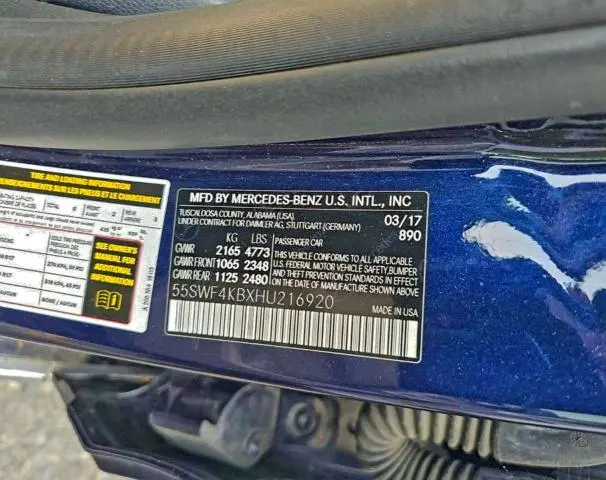 2017 MERCEDES-BENZ C 300 4MATIC  