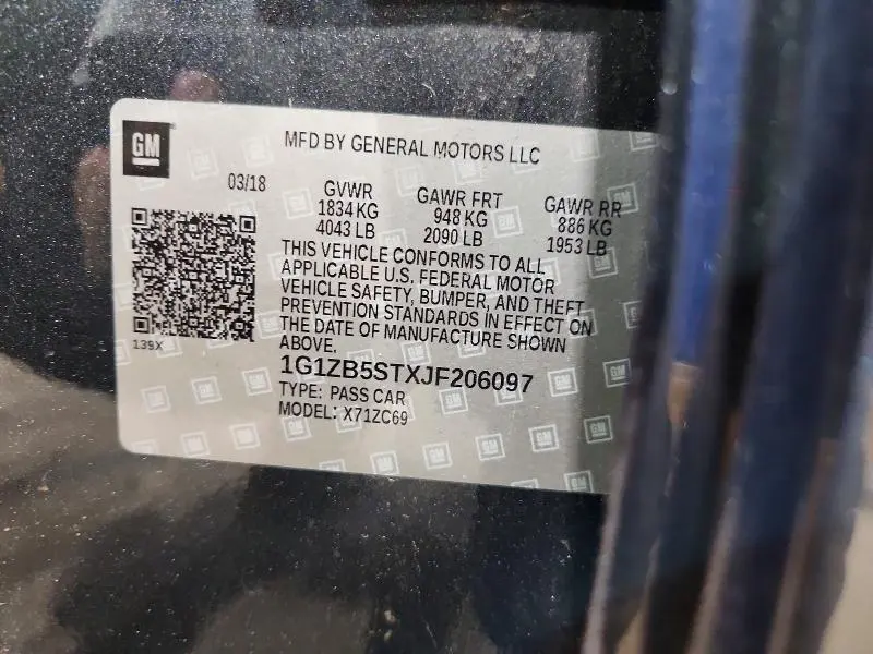 2018 CHEVROLET MALIBU LS  