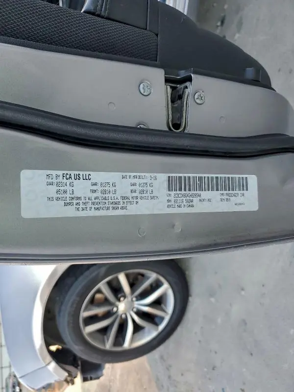 2016 DODGE CHARGER SE  