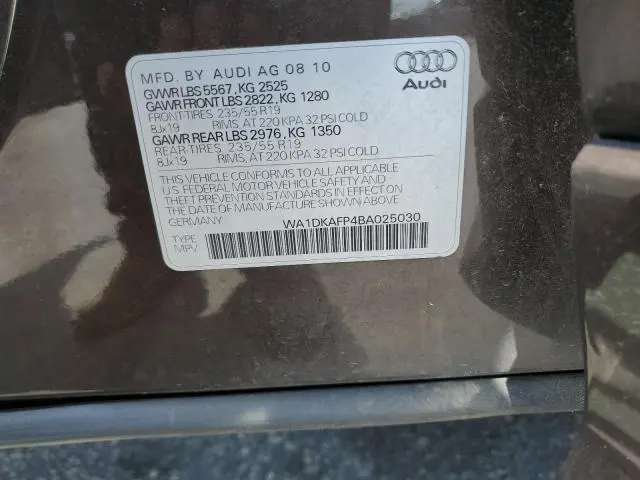 2011 AUDI Q5 PREMIUM PLUS  